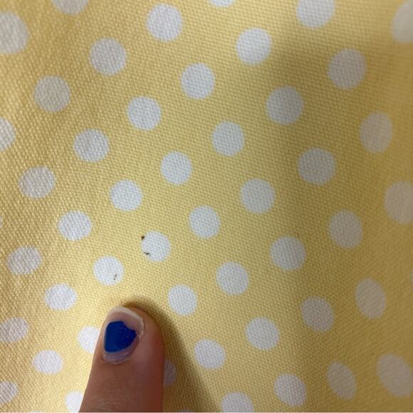 Cambridge Dry Goods Yellow Polka Dot Cotton Capri Pants Womens 12 - Picture 5 of 7